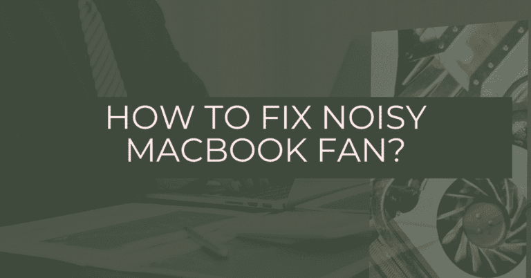 how to stop mac fan noise